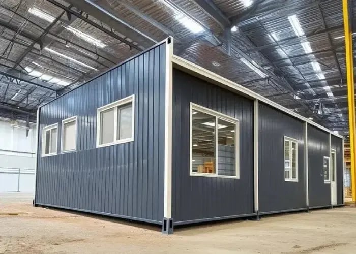 modular building unit construction in - warehouse-1